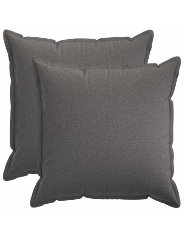 Federa 2 pcs HOUTEN Grigio Chiaro 80 x 80 cm Lino
