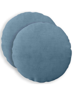 Federa 2 pcs HEERLEN Blu Ø 30 cm corduroy