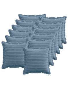 Federa 12 pz HOUTEN Blu 40 x 40 cm corduroy