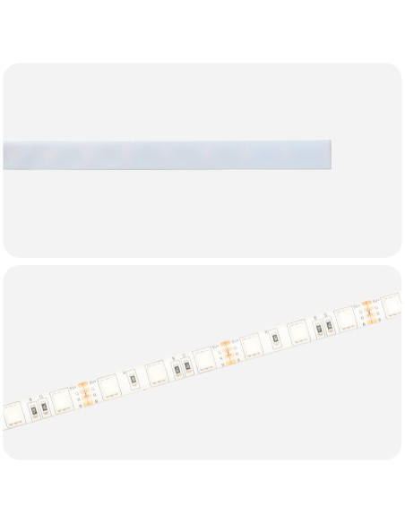 Striscia LED 2 pz Nero SMD5050