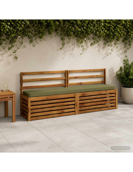 Cuscini per Panchina a 2 Pezzi VUGHT 2 pcs 100% Poliestere