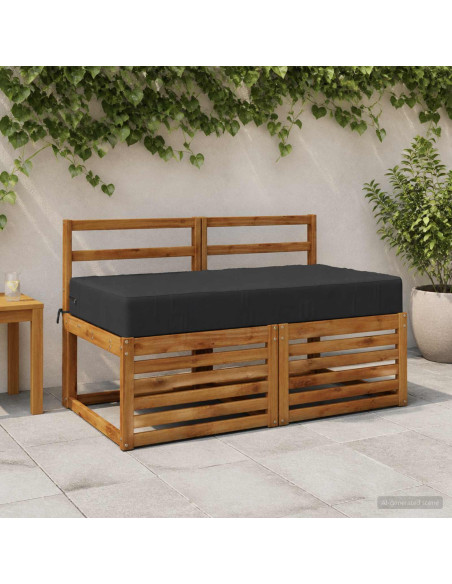 Cuscino per la seduta SOEST 100% Poliestere Blu scuro