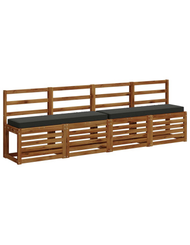 Cuscino per Panchina a 1 Pezzo VUGHT 100% Poliestere Antracite