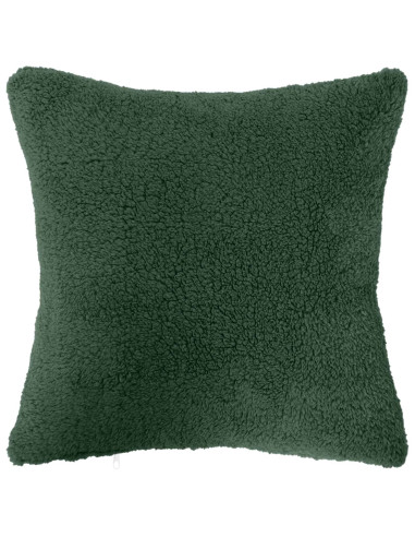 Federa 2 pcs HEERLEN Verde Scuro 45 x 45 cm Bouclé