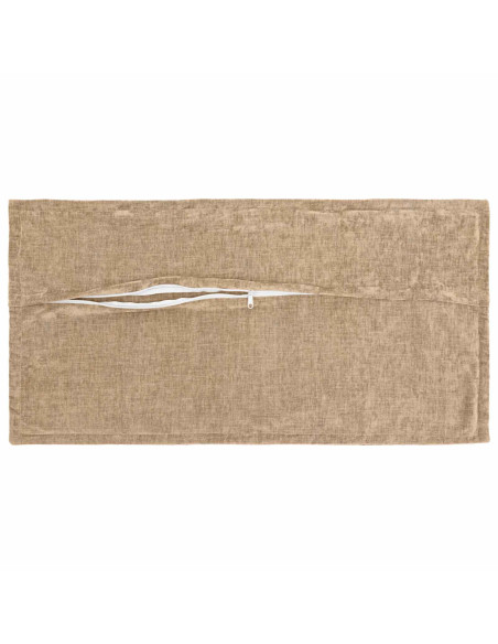 Federa 2 pz HOUTEN Tortora 40 x 70 cm Tessuto Chenille