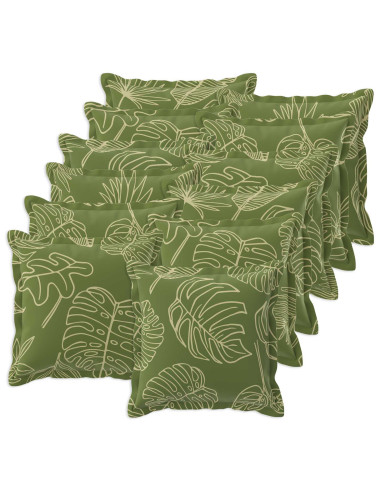 Federa 12 pz HOUTEN Design a foglia 45 x 45 cm Poliestere
