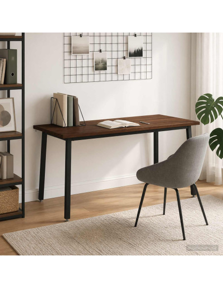 Tavolo da pranzo quadrato 160 x 70 x 75 cm Marrone Scuro