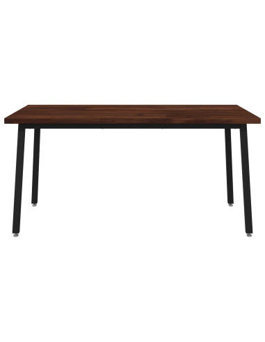 Tavolo da pranzo quadrato 160 x 70 x 75 cm Marrone Scuro