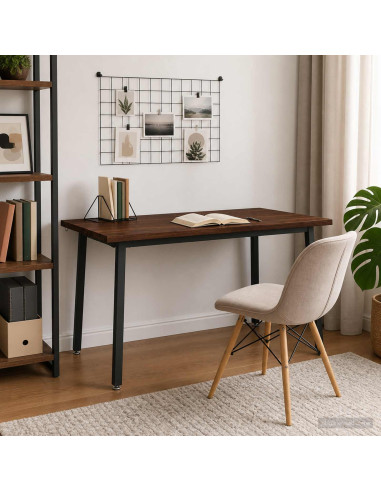 140 x 70 x 75 cm Legno di Acacia Massello Marrone scuro e Nero
