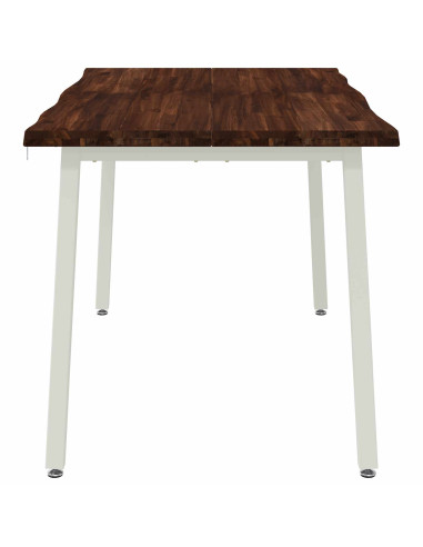 140 x 80 x 75 cm Legno di Acacia Massello Rettangolare