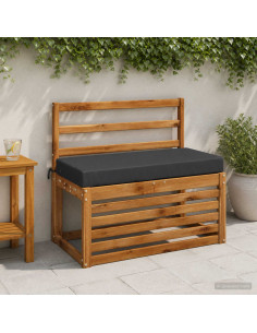 Cuscino per panchina SOEST 100% Poliestere Blu Scuro