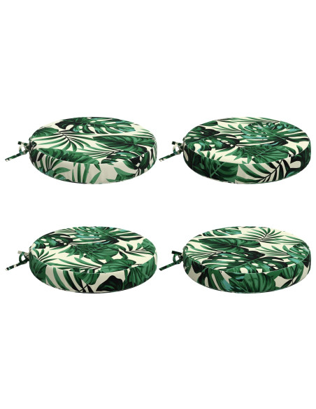 Cuscini per Sedia in 4 Pezzi SOEST 4 pz 100% Poliestere
