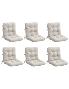 Cuscini per Sedia Alta in 6 Pezzi VIANEN 6 pcs 100% Poliestere