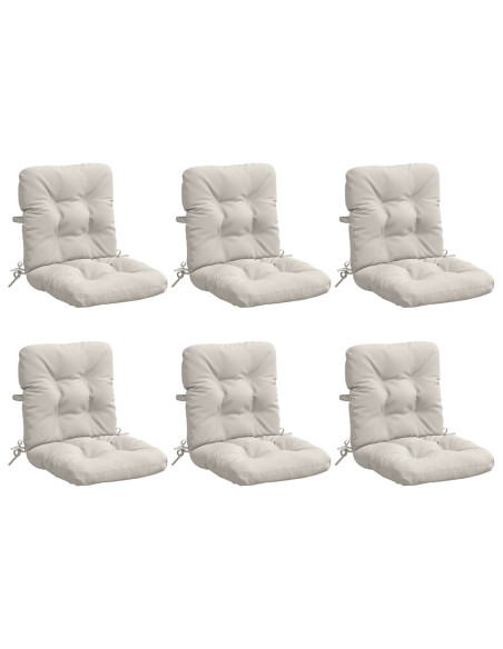 Cuscini per Sedia Alta in 6 Pezzi VIANEN 6 pcs 100% Poliestere