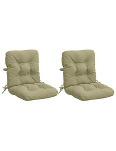 Cuscini per Sedia Alta in 2 Pezzi VIANEN 2 pcs 100% Poliestere