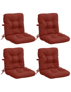 Cuscini per Sedia Alta in 4 Pezzi VIANEN 4 pz 100% Poliestere