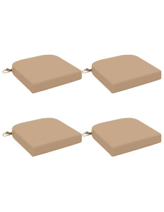 Cuscini per sedile a 4 pezzi SOEST 4 pcs 100% Poliestere Sabbia
