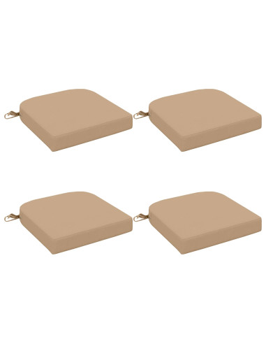 Cuscini per sedile a 4 pezzi SOEST 4 pcs 100% Poliestere Sabbia