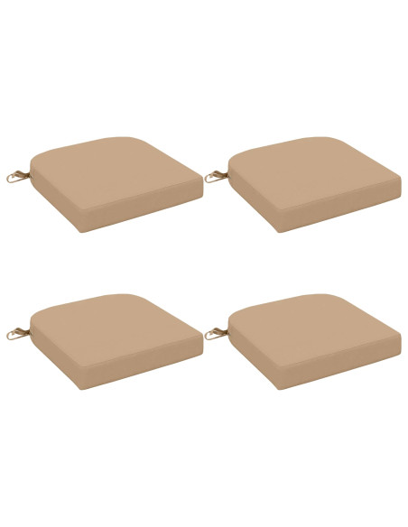 Cuscini per sedile a 4 pezzi SOEST 4 pcs 100% Poliestere Sabbia