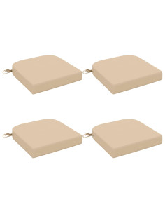 Cuscini per sedile a 4 pezzi SOEST 4 pcs 100% Poliestere Crema