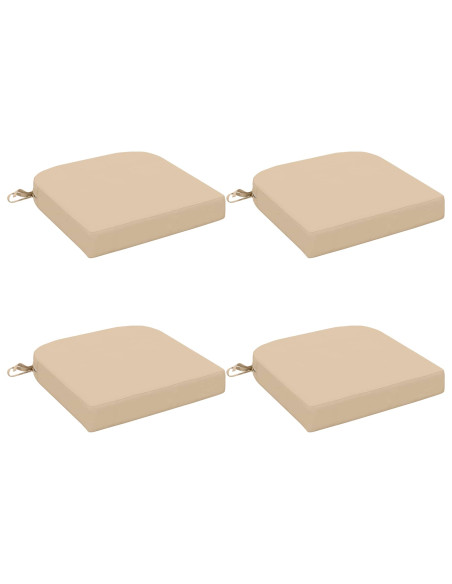 Cuscini per sedile a 4 pezzi SOEST 4 pcs 100% Poliestere Crema