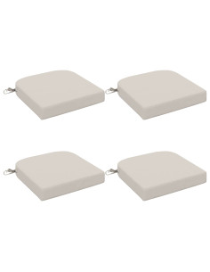 Cuscini per sedile a 4 pezzi SOEST 4 pcs 100% Poliestere Bianco