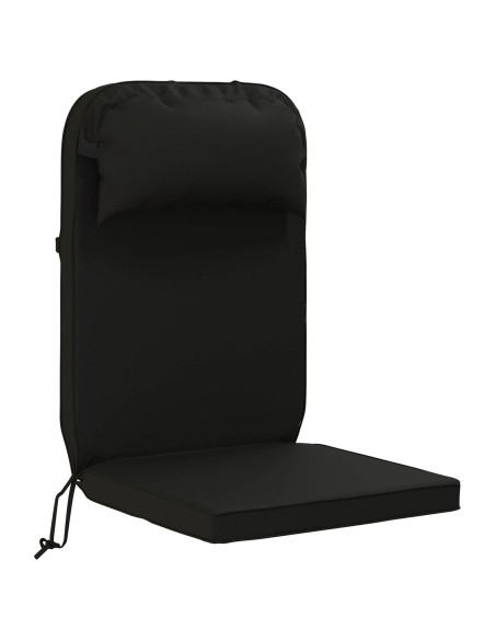 Cuscino per Lounger Sole 100% Poliestere Nero 55 x 124 x 5 cm