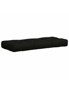 Cuscino per Pallet VIANEN 100% Poliestere Nero 120 x 40 x 12 cm