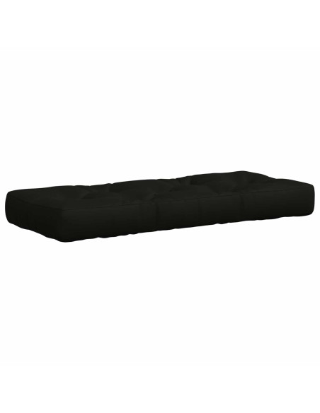 Cuscino per Pallet VIANEN 100% Poliestere Nero 120 x 40 x 12 cm
