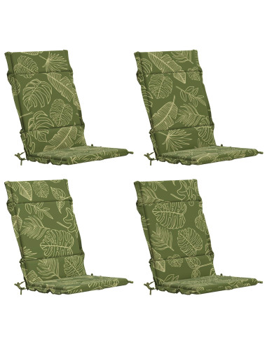 Cuscini per Sedia Alta in 4 Pezzi GEMERT 4 pcs 100% Poliestere