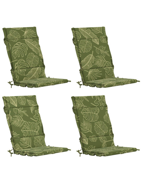 Cuscini per Sedia Alta in 4 Pezzi GEMERT 4 pcs 100% Poliestere