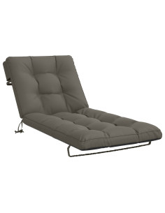 Cuscino per Lettino VIANEN 100% Poliestere Grigio