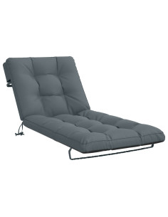 Cuscino per Lettino VIANEN 100% Poliestere Blu 200 x 80 x 8 cm