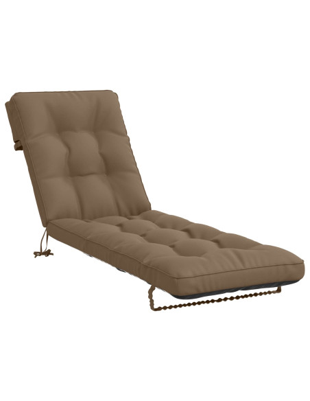 Cuscino per Lettino VIANEN 100% Poliestere Tortora