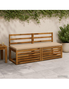 Cuscino per panchina SOEST 100% Poliestere Sabbia 2