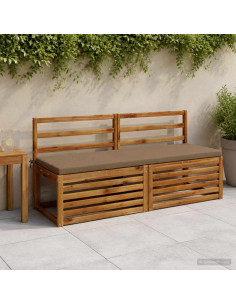Cuscino per panchina SOEST 100% Poliestere Tortora