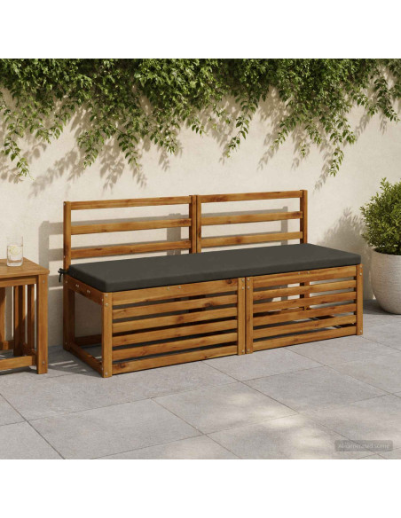Cuscino per panchina SOEST 100% Poliestere Antracite