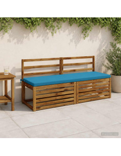 Cuscino per panchina SOEST 100% Poliestere Azzurro