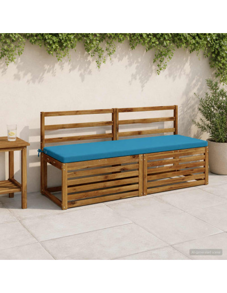 Cuscino per panchina SOEST 100% Poliestere Azzurro