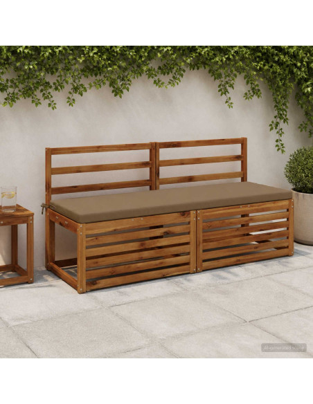 Cuscino per panchina SOEST 100% Poliestere Tortora