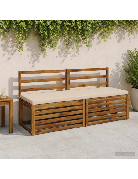 Cuscino per panchina SOEST 100% Poliestere Crema