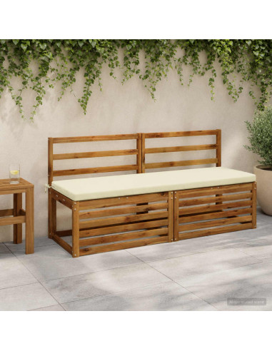 Cuscino per panchina SOEST 100% Poliestere Crema