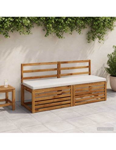 Cuscino per panchina SOEST 100% Poliestere Bianco