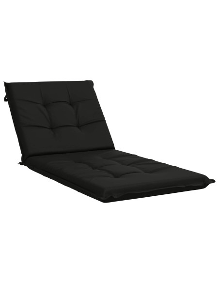 Cuscino per Lettino GEMERT 100% Poliestere Nero 190 x 80 x 9 cm