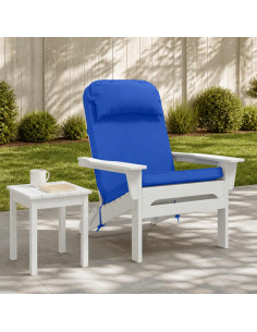 Cuscino per Lounger Sole 100% Poliestere Blu Reale