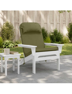 Cuscino per Lounger Sole 100% Poliestere Verde Oliva