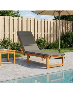 Cuscino per Lettino GEMERT 100% Poliestere Grigio 2