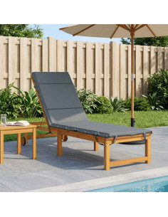 Cuscino per Lettino GEMERT 100% Poliestere Blu 200 x 50 x 3 cm
