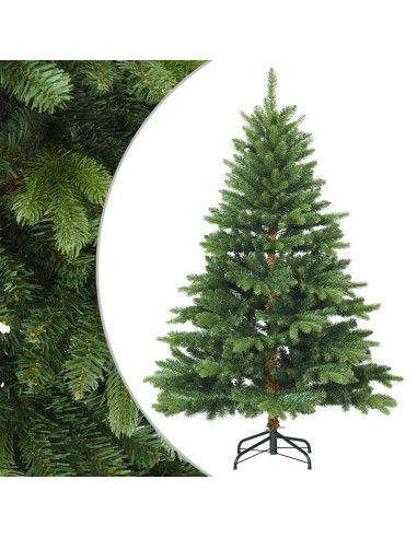Albero di Natale Artificiale con Rami Pieghevoli Verde 120 cm