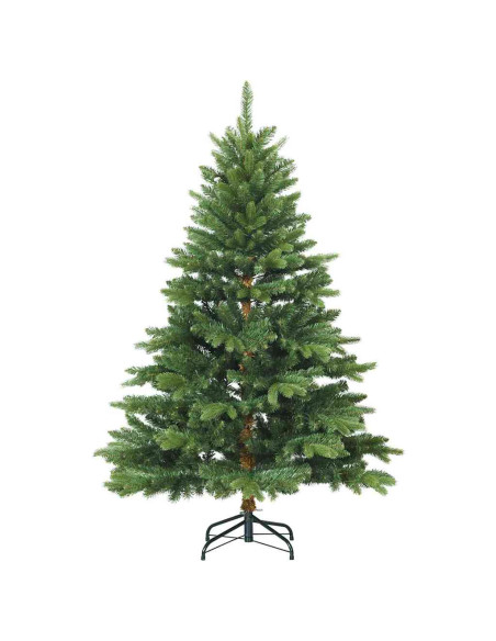Albero di Natale Artificiale con Rami Pieghevoli Verde 120 cm